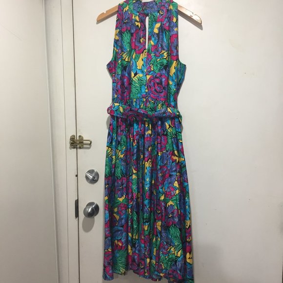 SUTTLES & SEAWINDS MULTICOLOR MIDI DRESSES SIZE M - Picture 6 of 7